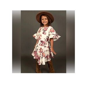 *NEW* Joyfolie Mia Joy Girls Emilia Dress in Cream Floral Size 7